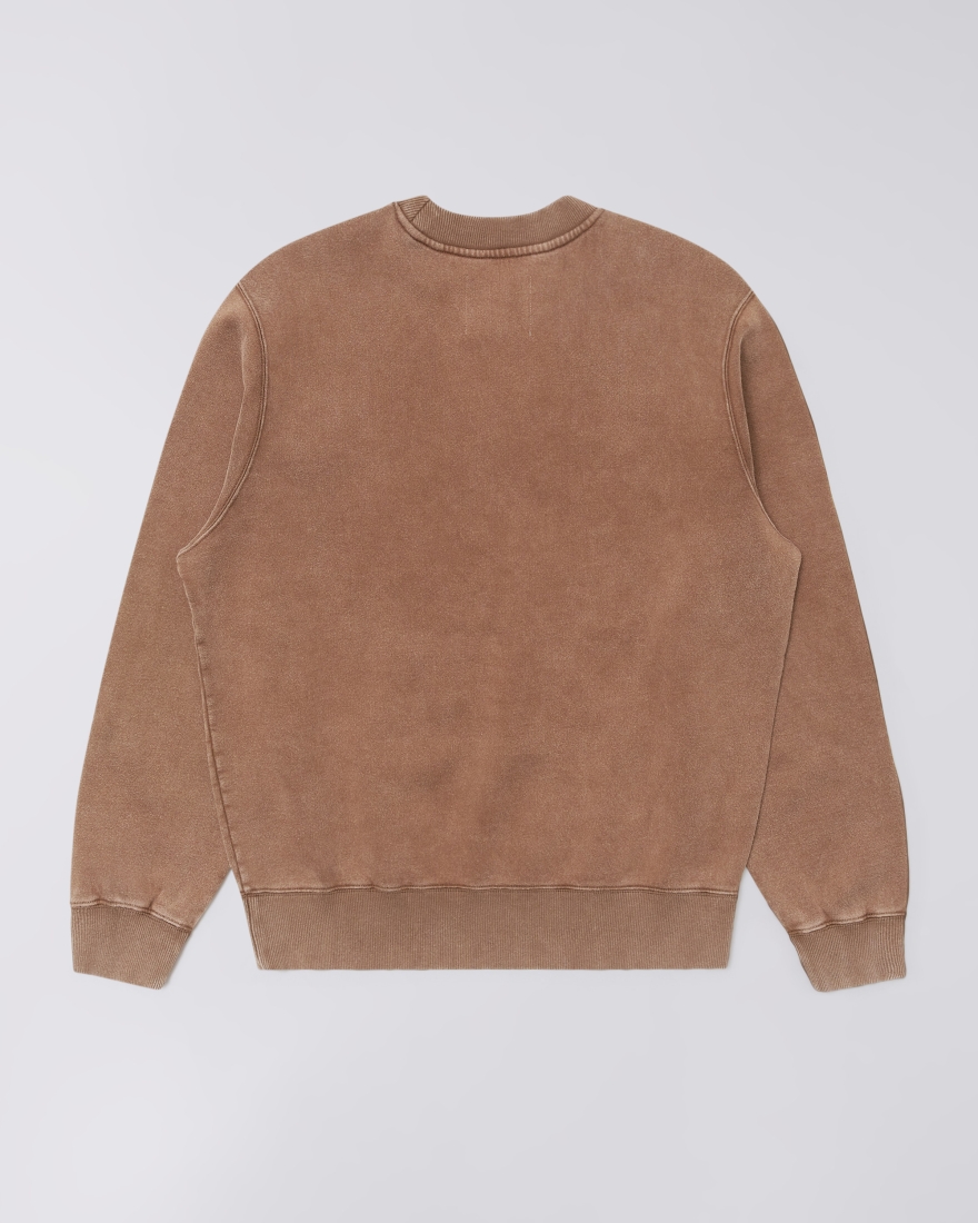 EDWIN Axiom Crew Sweat Brown