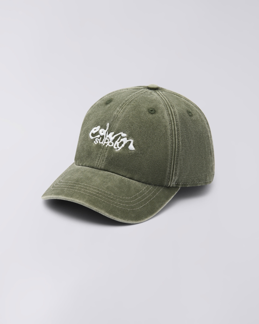EDWIN Soft Washed 6 Panel Cap Mediterranea