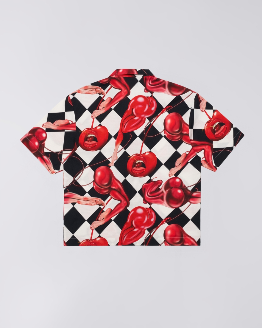 EDWIN Miki Kim Cherry Shirt SS Multicolor