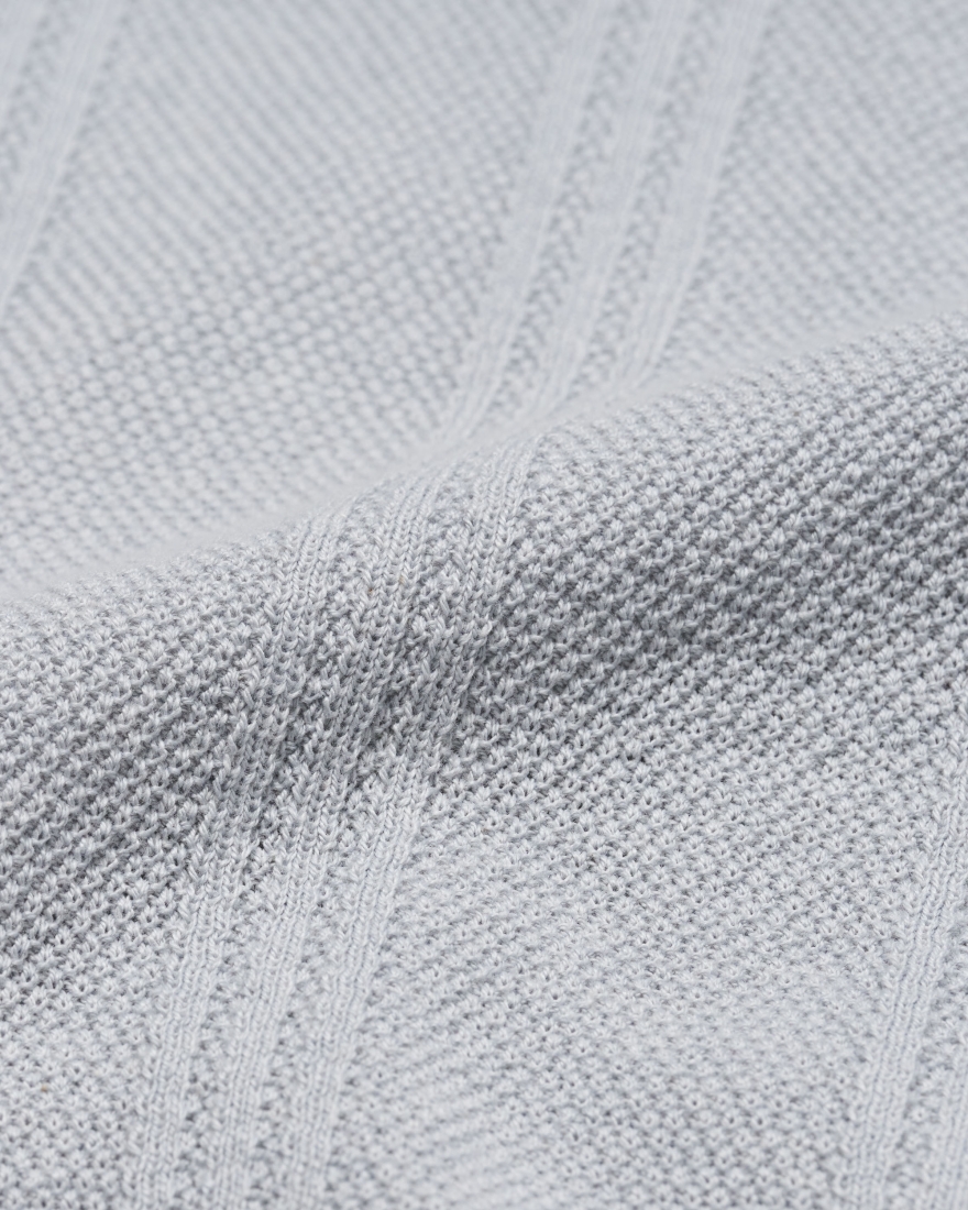 EDWIN Luis Buttoned Polo Grey