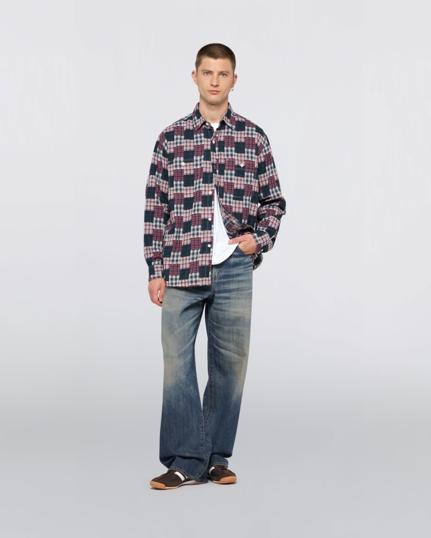 EDWIN Arlo Shirt LS Blue