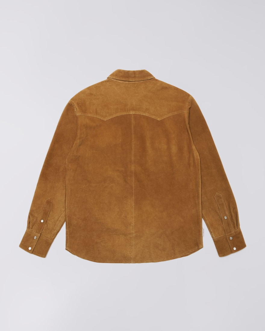 EDWIN Western Suede Shirt LS Brown