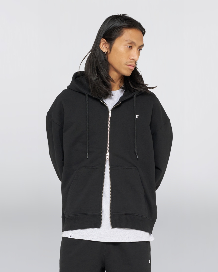 EDWIN Gem Zipped Hoodie Sweat Black