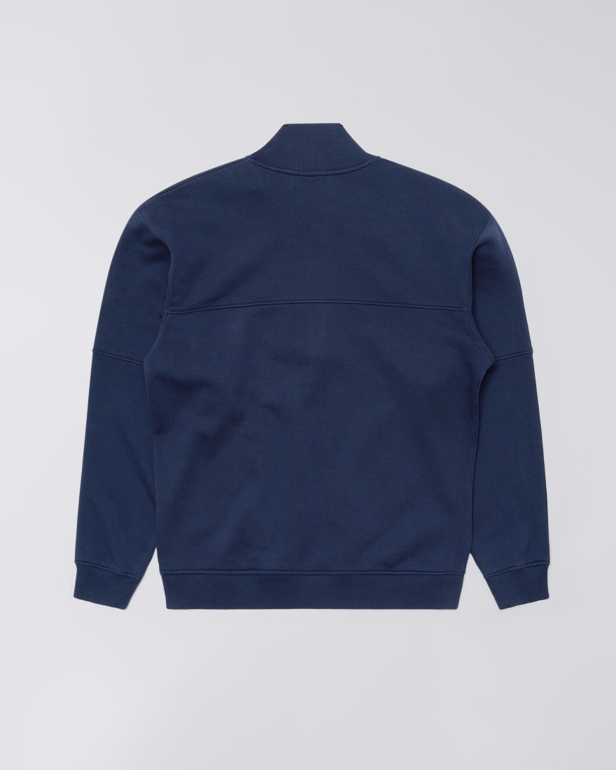 EDWIN Koji Half Zip Sweat Maritime Blue