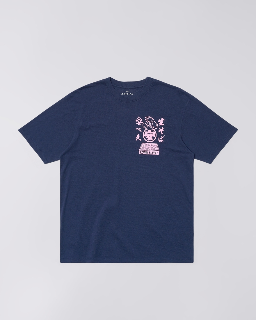 EDWIN Soba Yasub&eacute; T-Shirt Maritime Blue