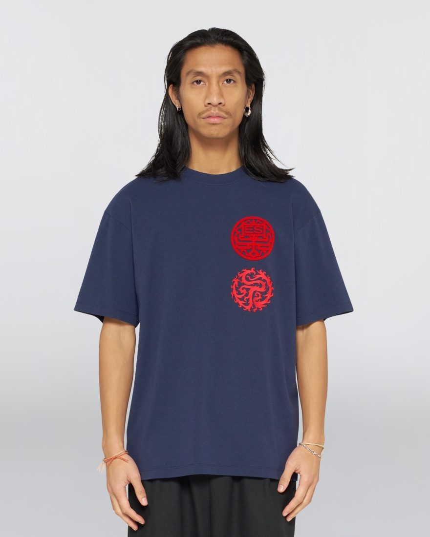 EDWIN Hibiki T-Shirt Maritime Blue