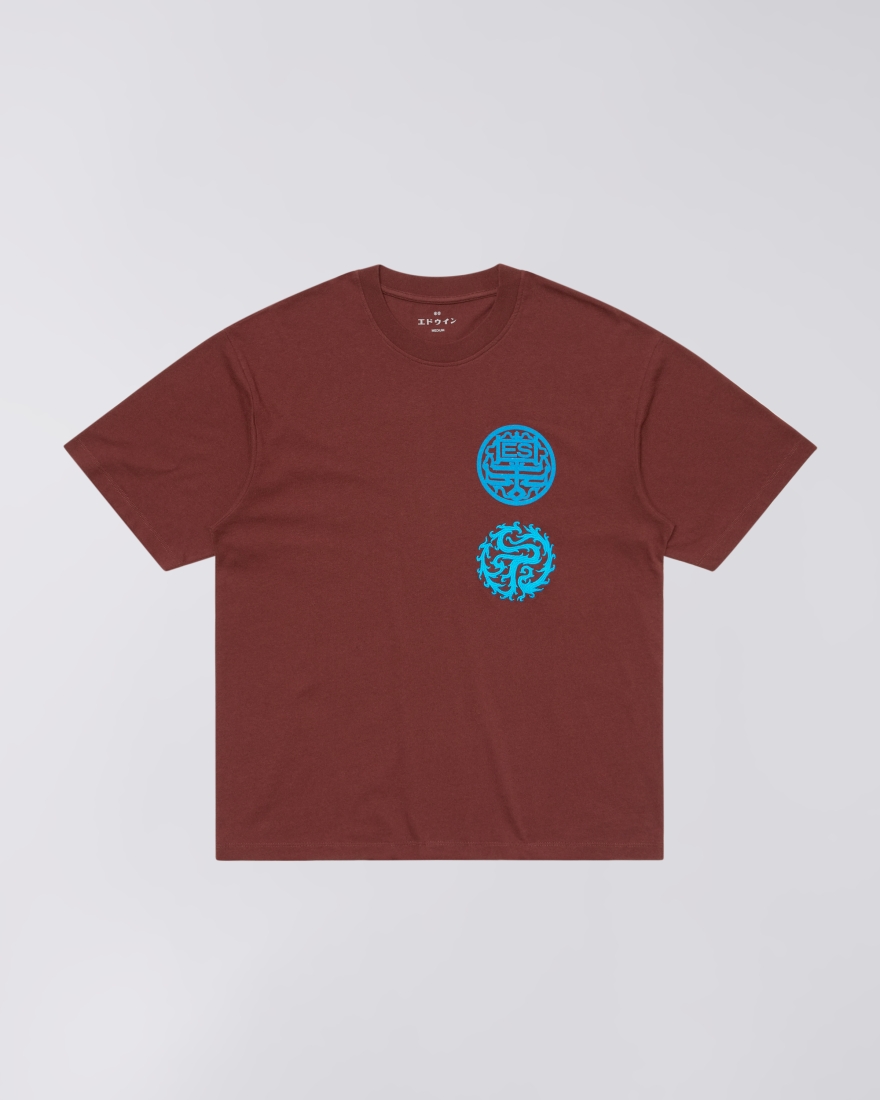 EDWIN Hibiki T-Shirt Rum Raisin