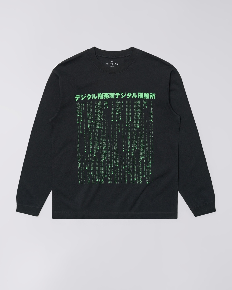 EDWIN Synthetic T-Shirt LS Black