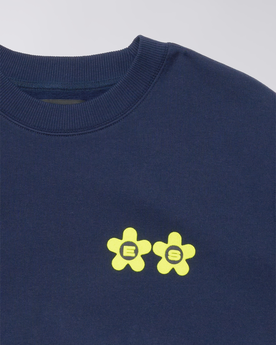 EDWIN Sunset On Fuji San Sweat Grey Marl