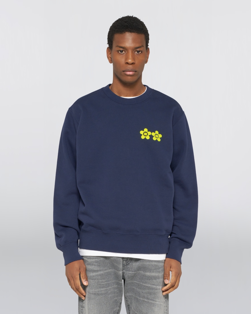 EDWIN Sunset On Fuji San Sweat Grey Marl
