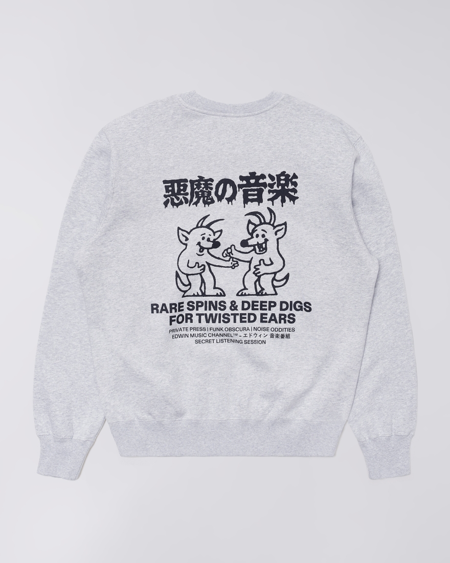 EDWIN Rare Spins Sweat Grey Marl