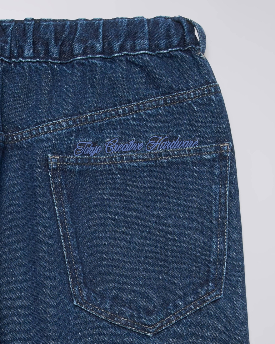 EDWIN Elasticated Pleated Pant Blue