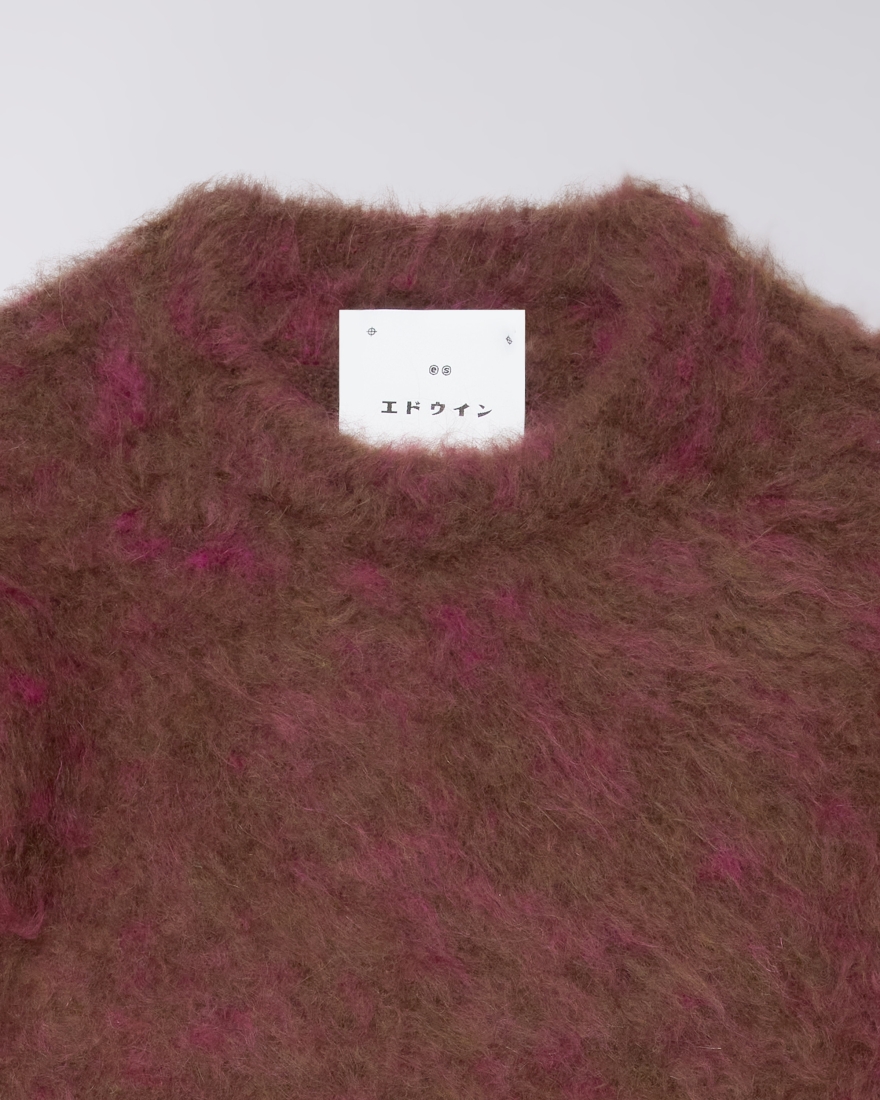 EDWIN Baz Sweater Brown / Pink