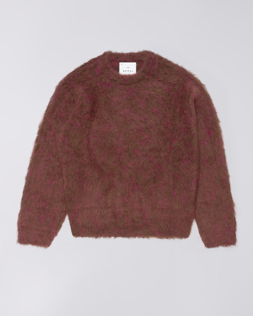 EDWIN Baz Sweater Brown / Pink