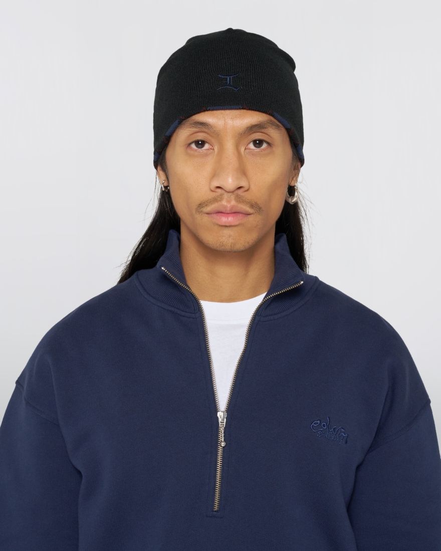 EDWIN Reversible Skullcap Beanie  Blue
