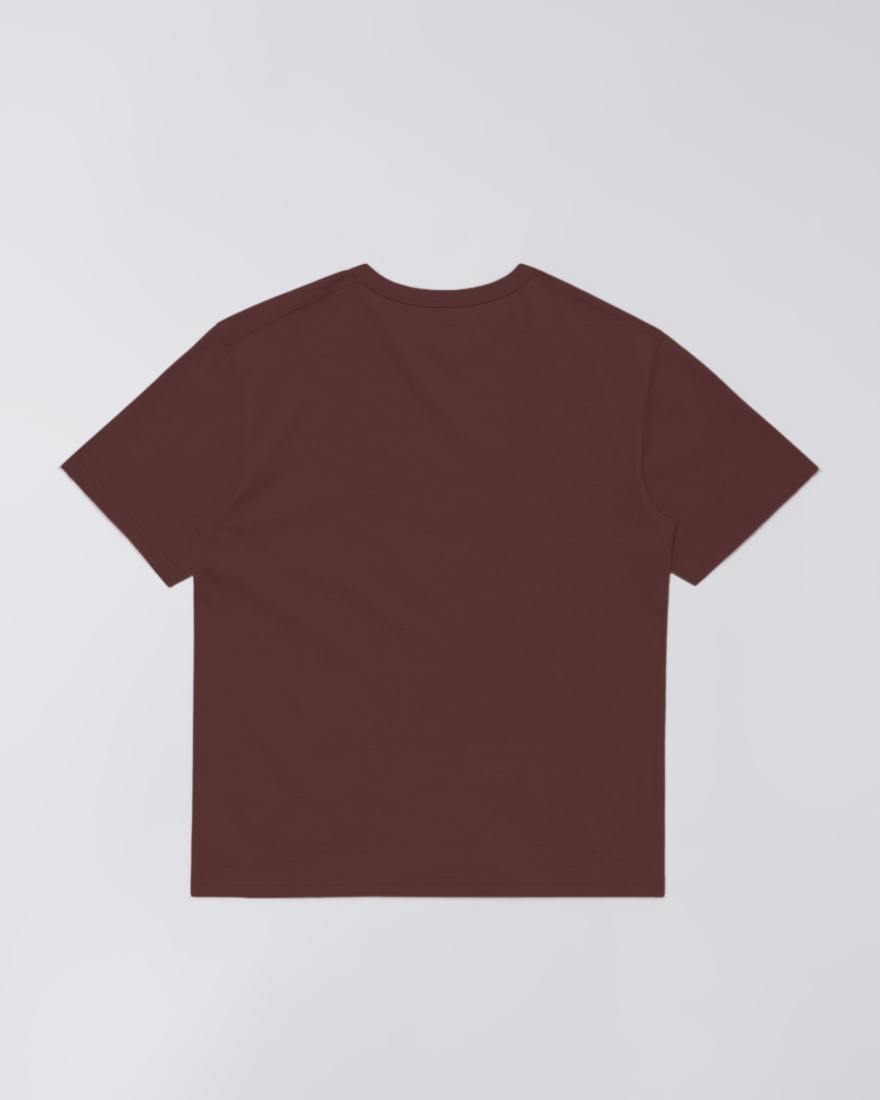 EDWIN Regular Basic T-Shirt Rum Raisin