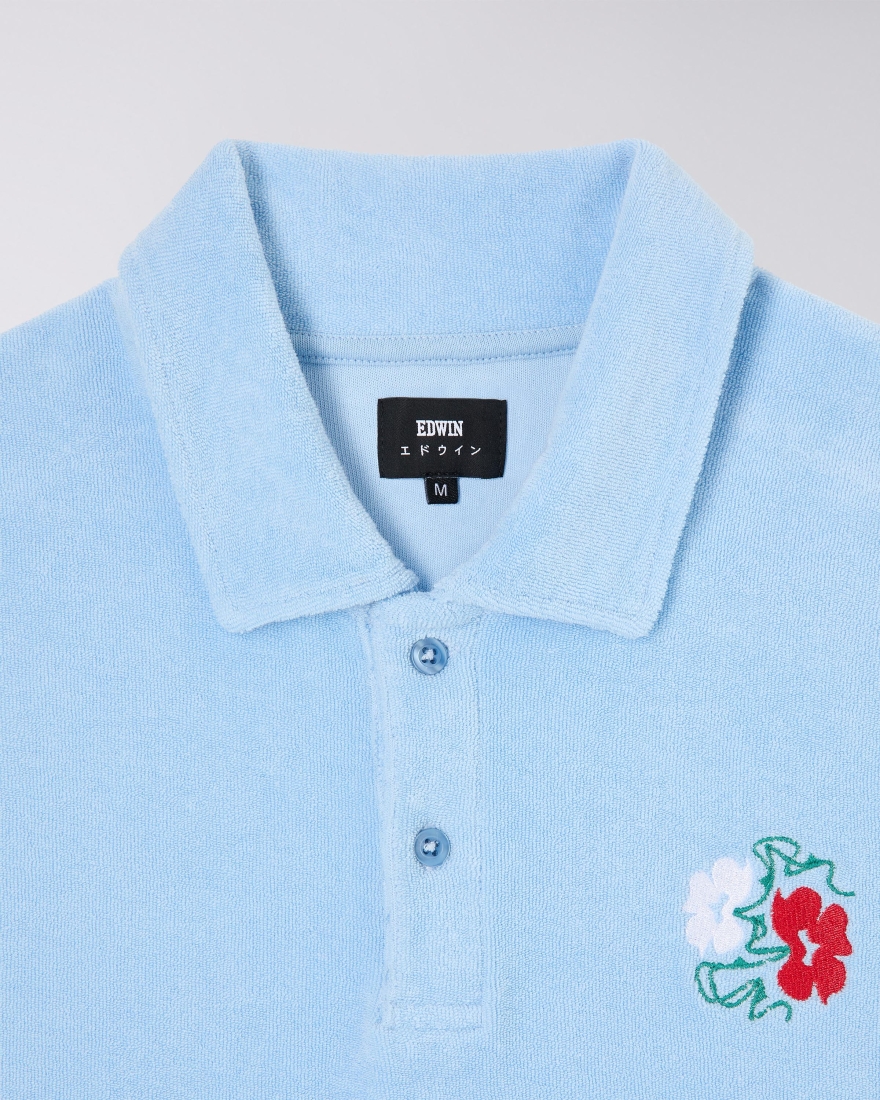 EDWIN Collin Polo SS Placid Blue