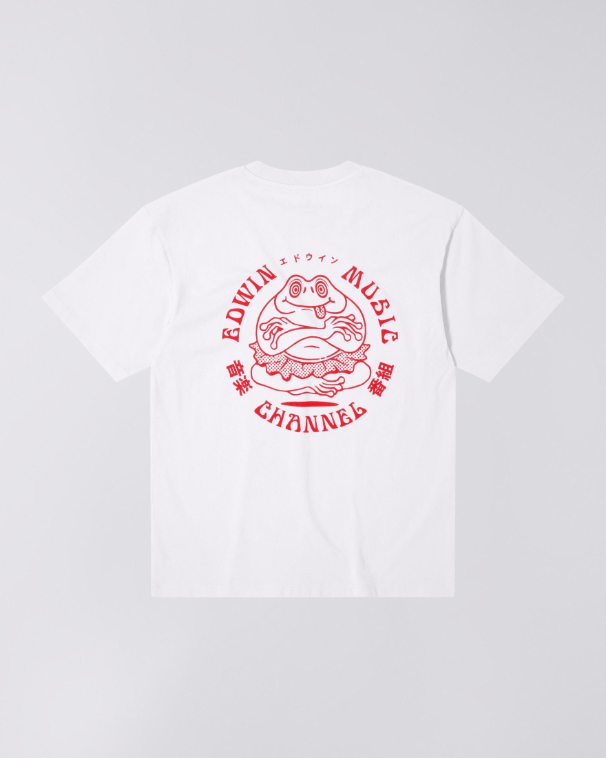 EDWIN Edwin Music Channel T-Shirt White / Red