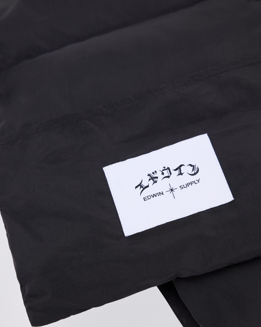 EDWIN Quilted Scarf Black