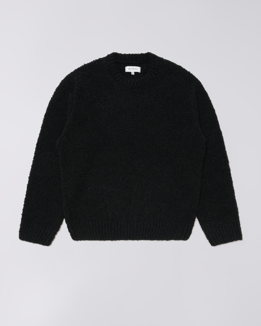 EDWIN Dun Textured Sweater Black