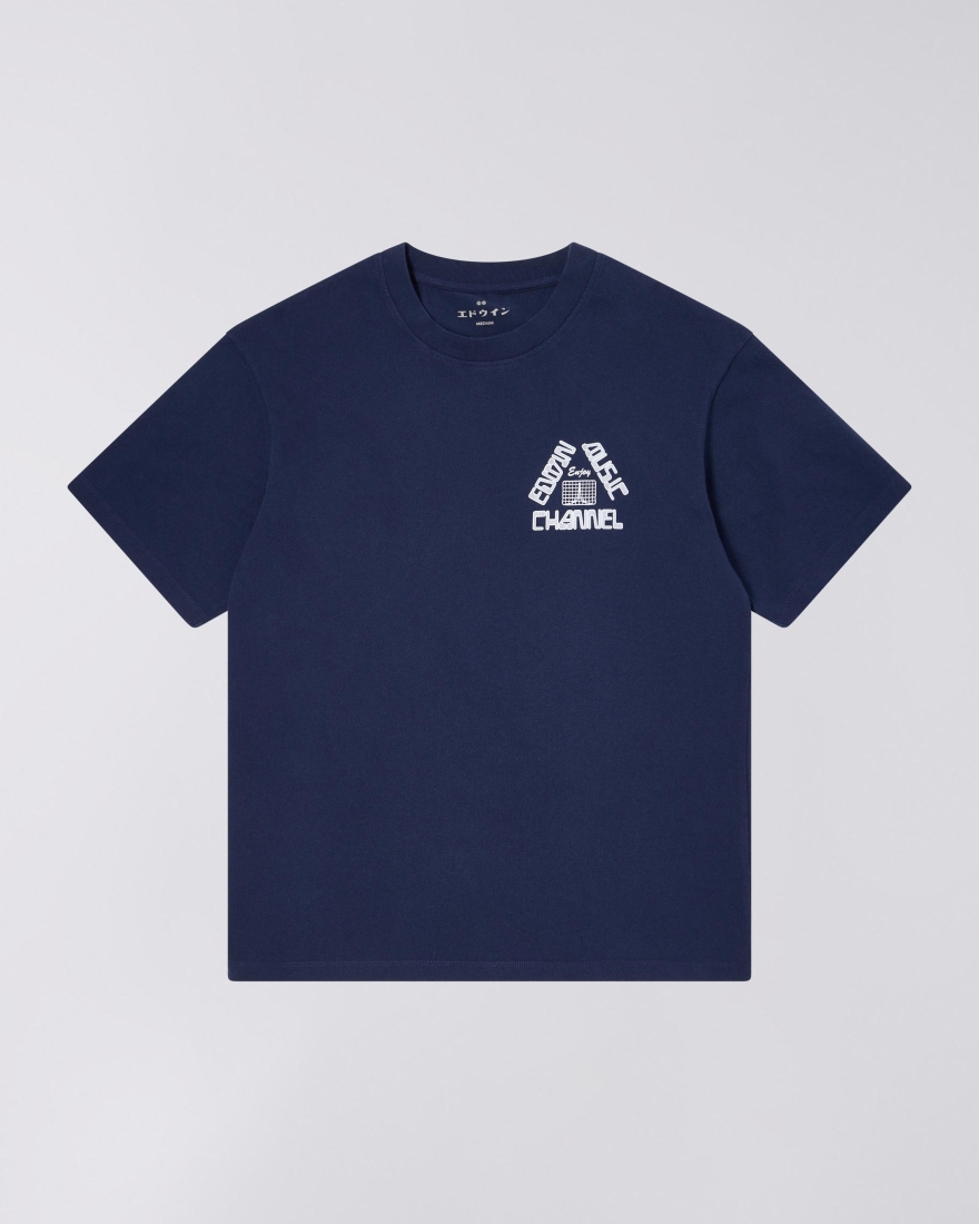 EDWIN Enjoy EMC T-Shirt Maritime Blue