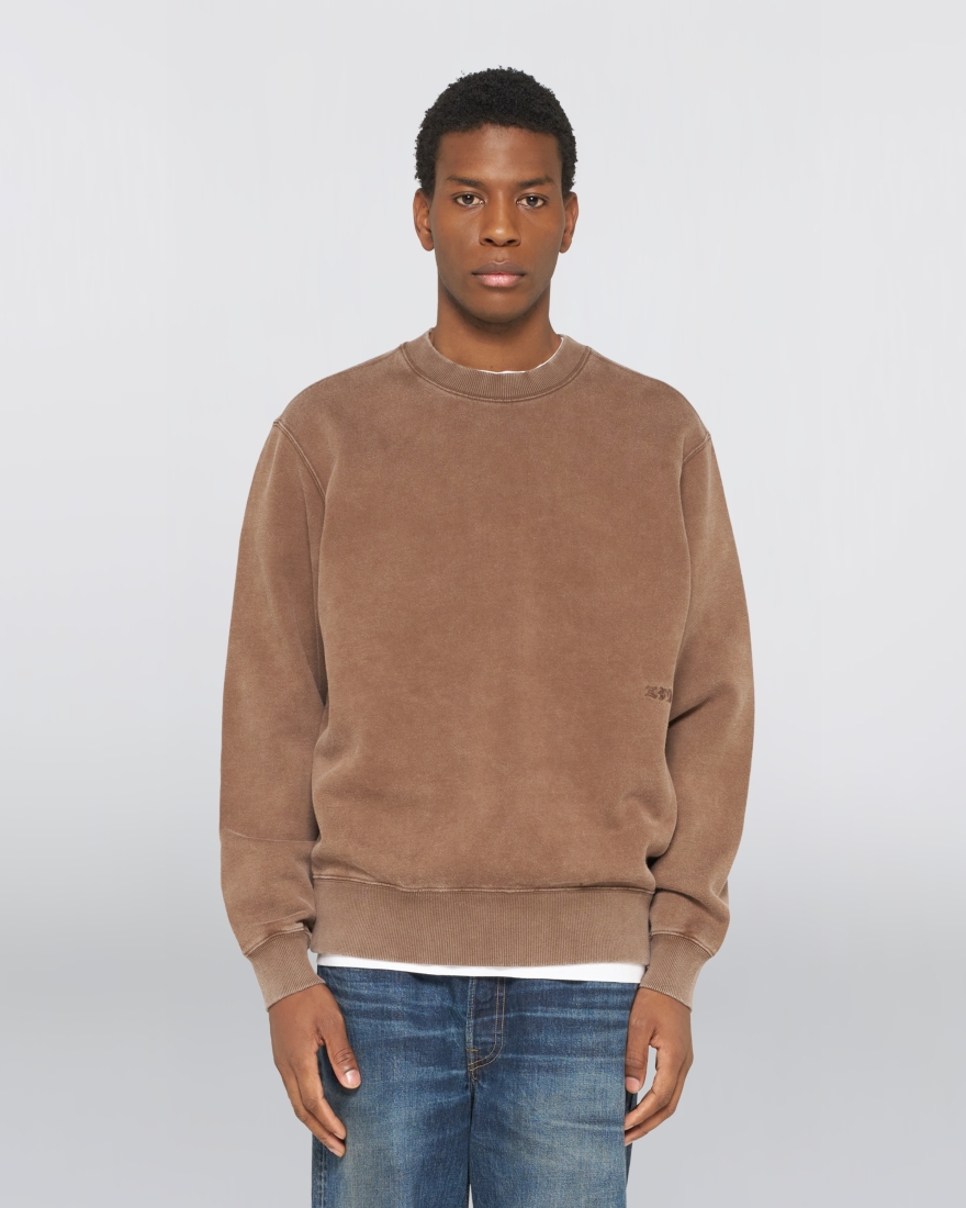 EDWIN Axiom Crew Sweat Brown