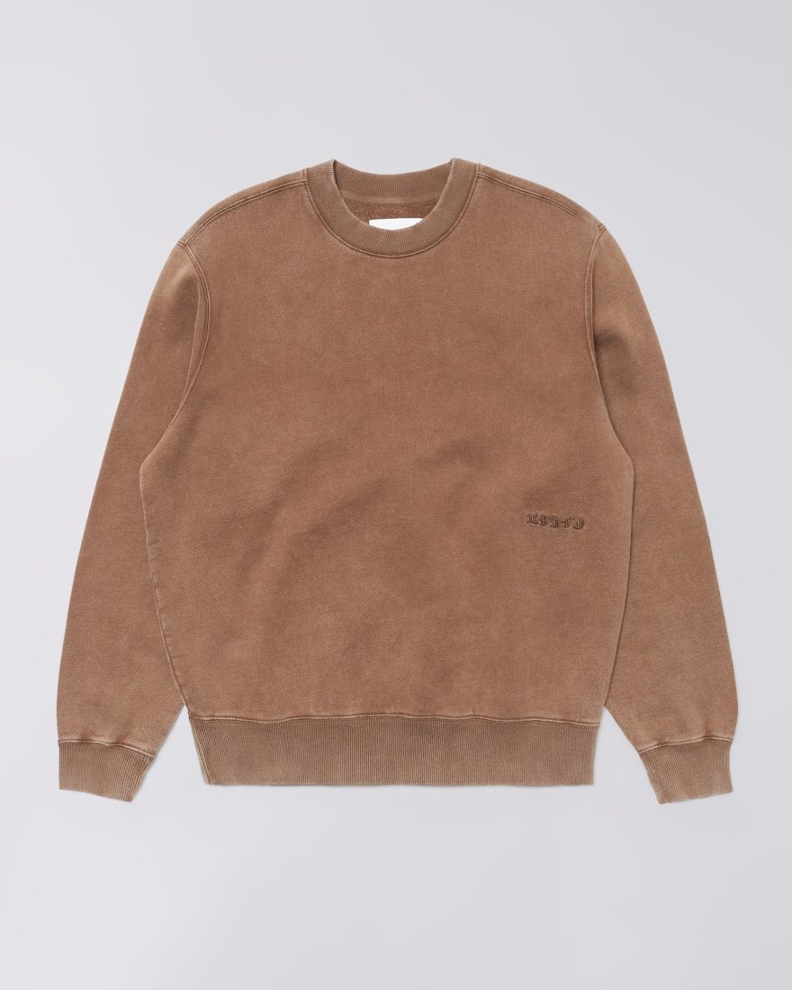 EDWIN Axiom Crew Sweat Brown