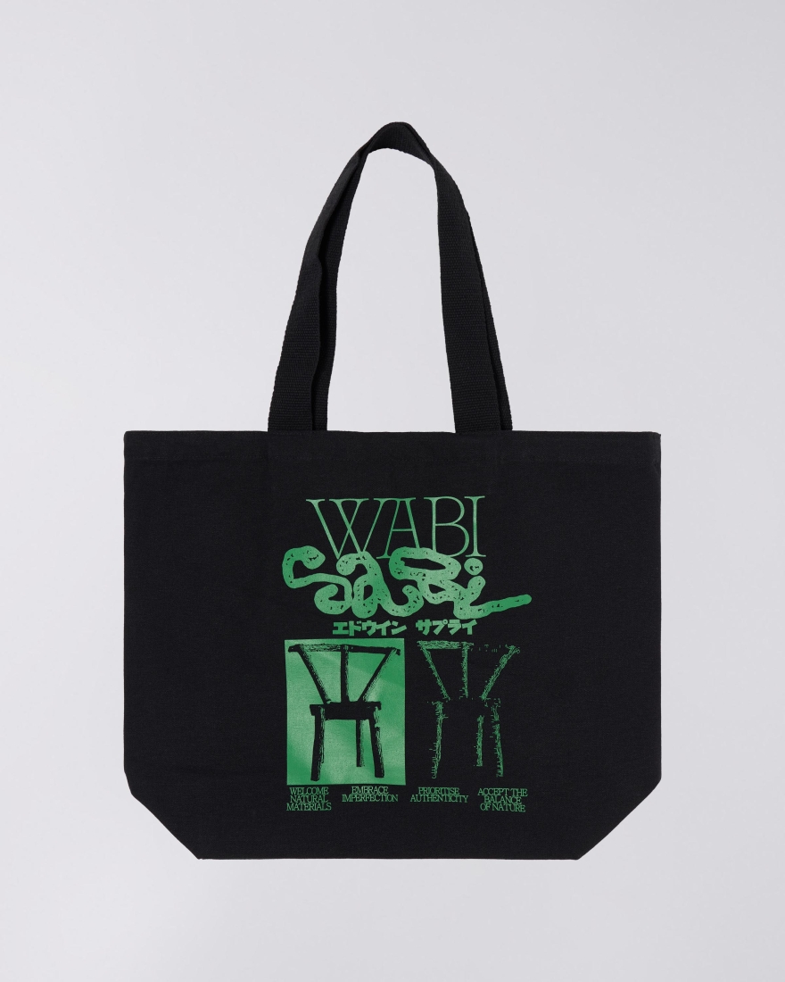 EDWIN Wabi Sabi Tote Bag Shopper Black