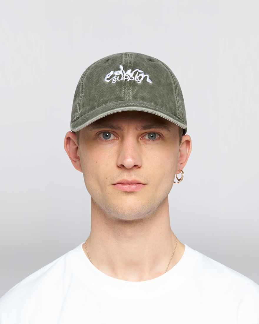 EDWIN Soft Washed 6 Panel Cap Mediterranea