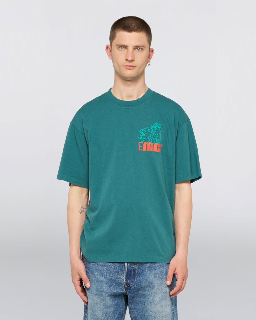 EDWIN Charmer Chest T-Shirt Mediterranea