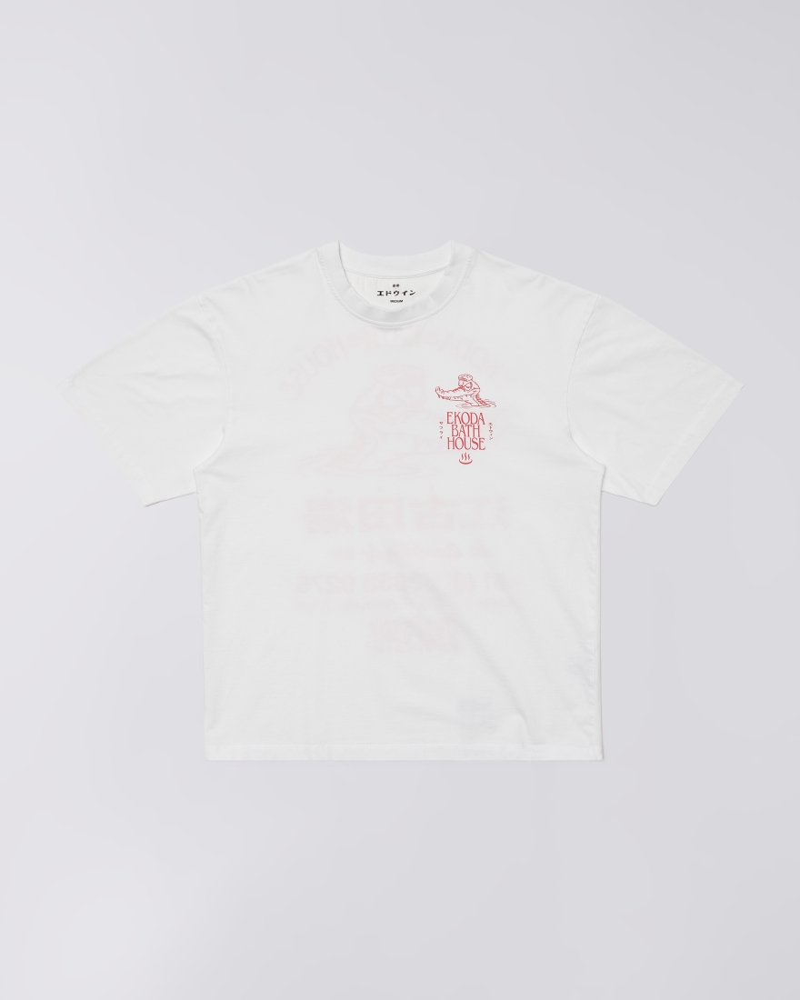 EDWIN Ekoda Bath House T-Shirt White