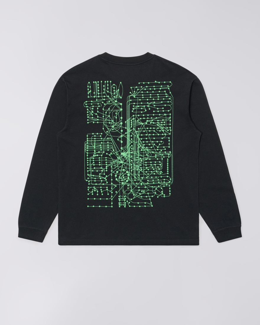 EDWIN Synthetic T-Shirt LS Black