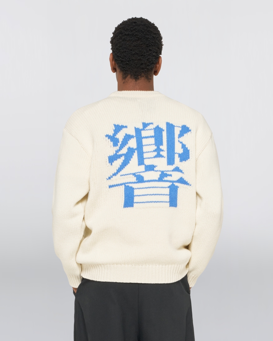 EDWIN Ellis Hibiki Sweater Off White / Baltic