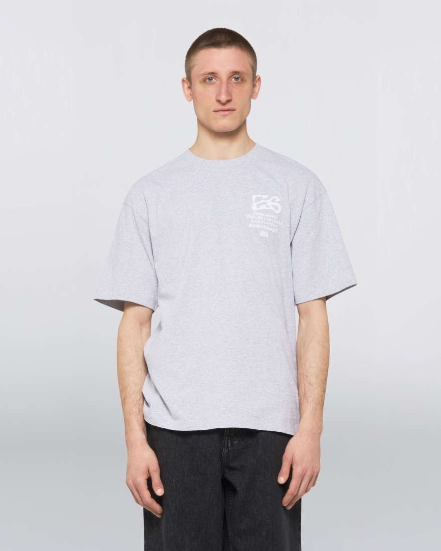 EDWIN Yama T-Shirt Grey Marl
