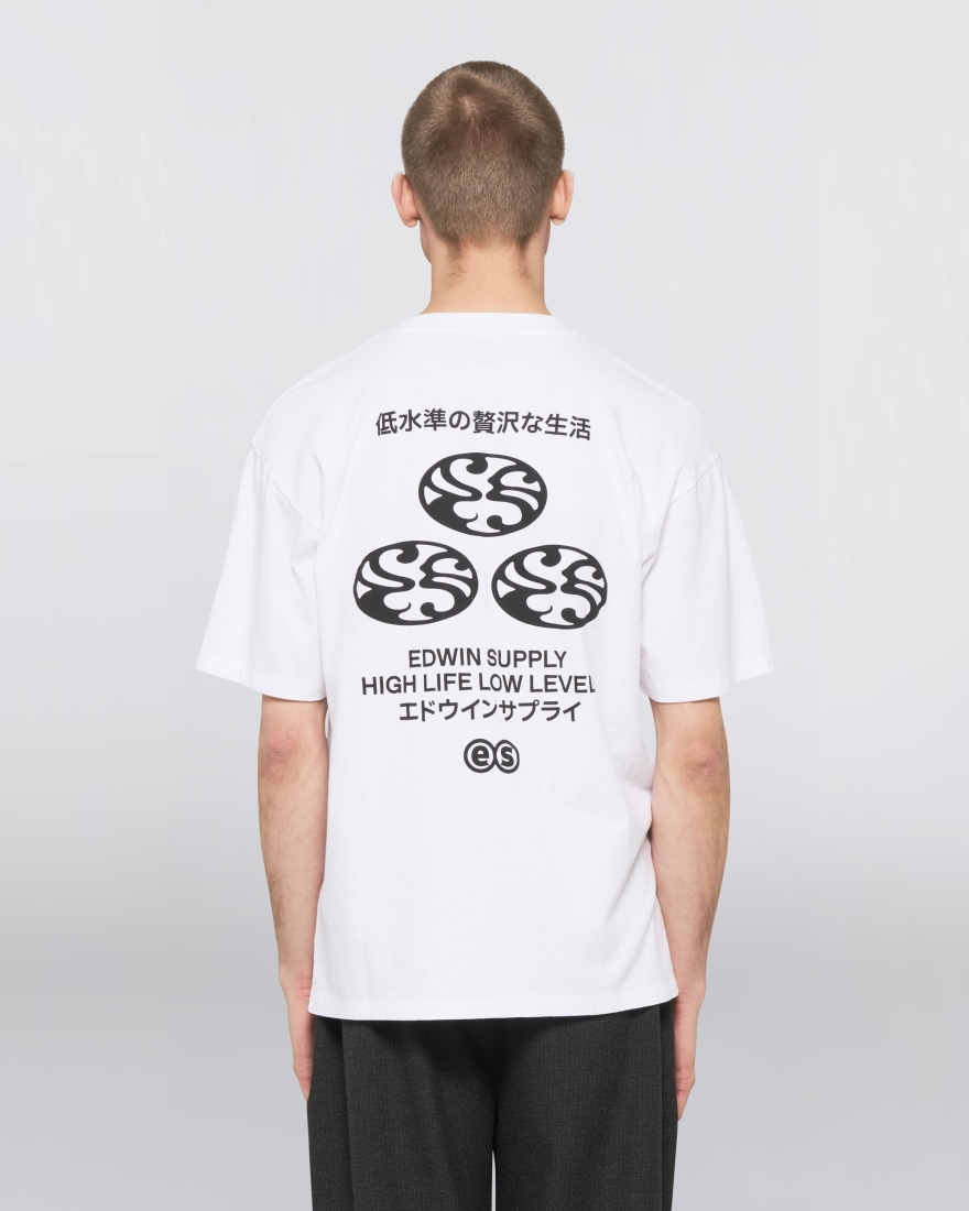 EDWIN Monoguramu T-Shirt White