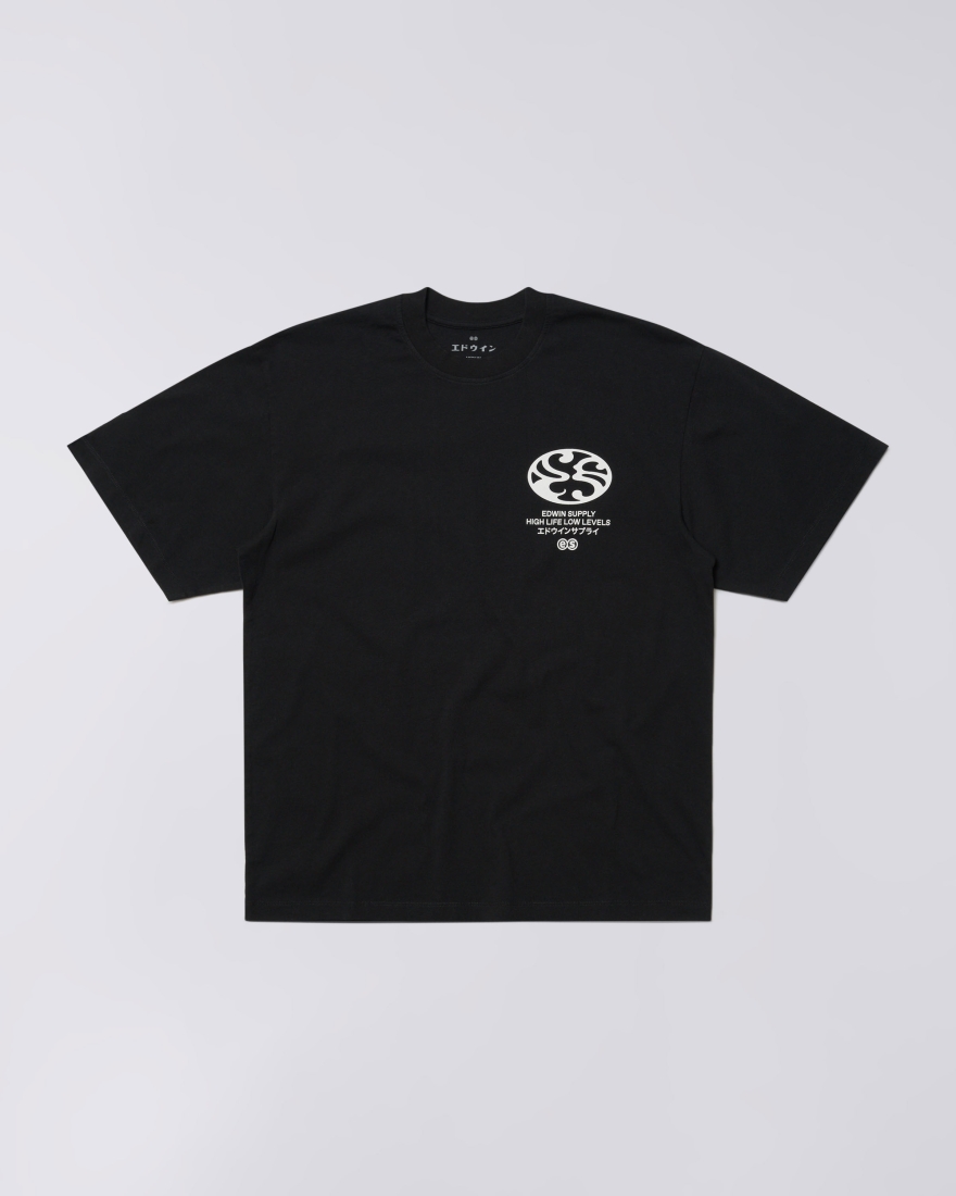 EDWIN Monoguramu T-Shirt Black