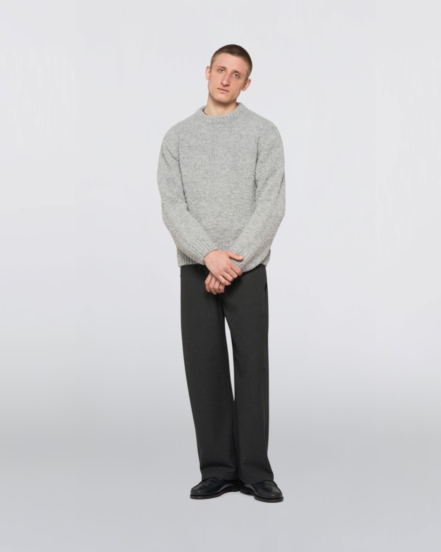 EDWIN Dun Textured Sweater Grey