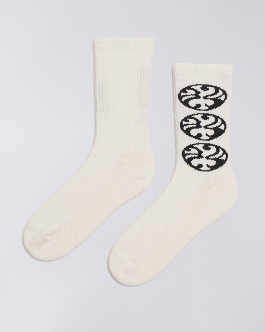 EDWIN Monoguramu Socks White