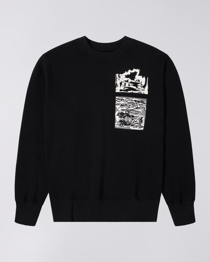 EDWIN Panku Sweat Black