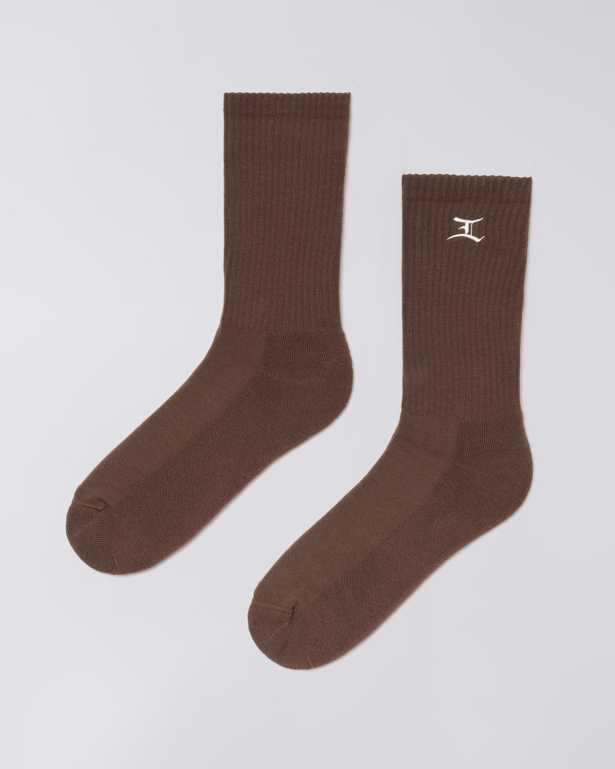 EDWIN Core Socks Brown
