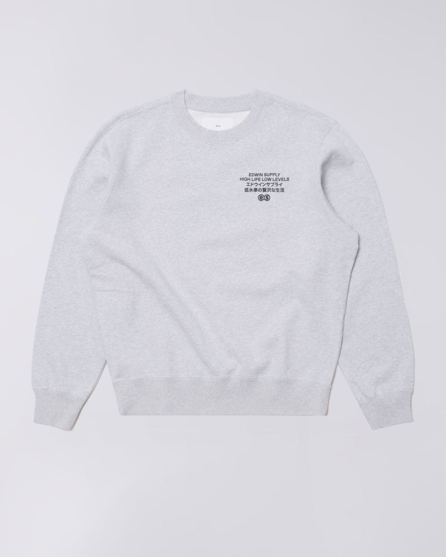 EDWIN Sapurai Sweat Grey Marl