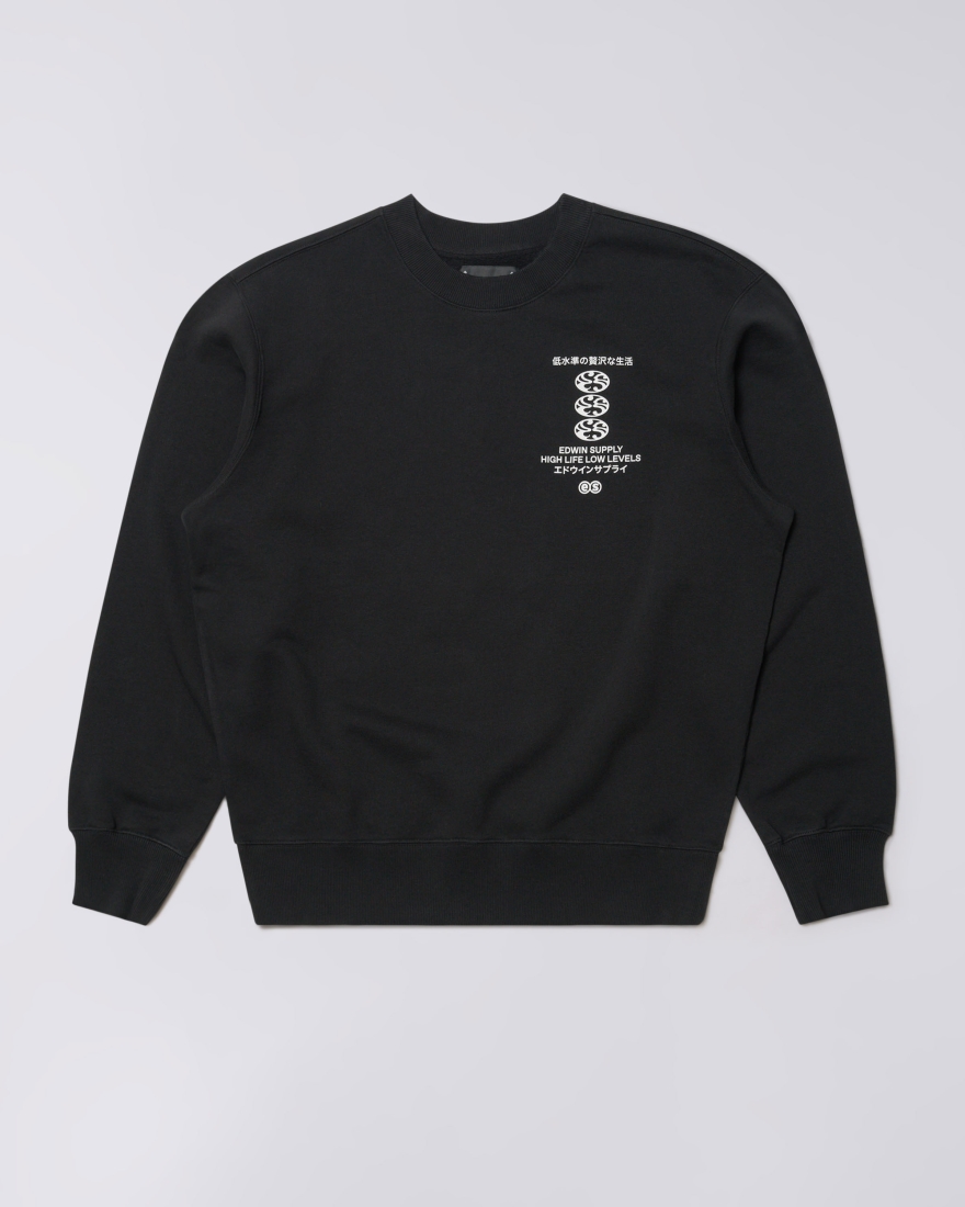 EDWIN Monoguramu Sweat Black