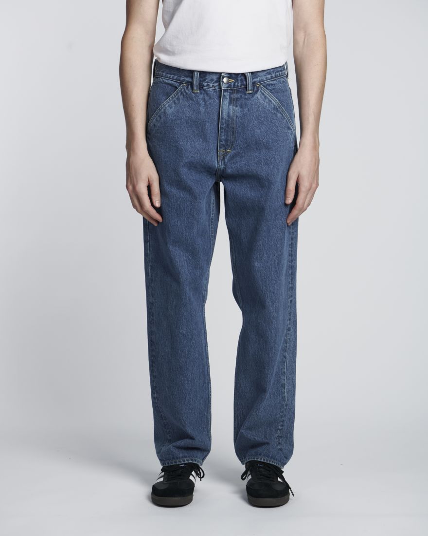 Carhartt WIP Dark Wash Carpenter Jeans - Indigo - Size: 27
