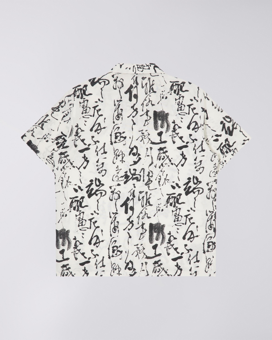 EDWIN Private Letter Shirt SS Black / White