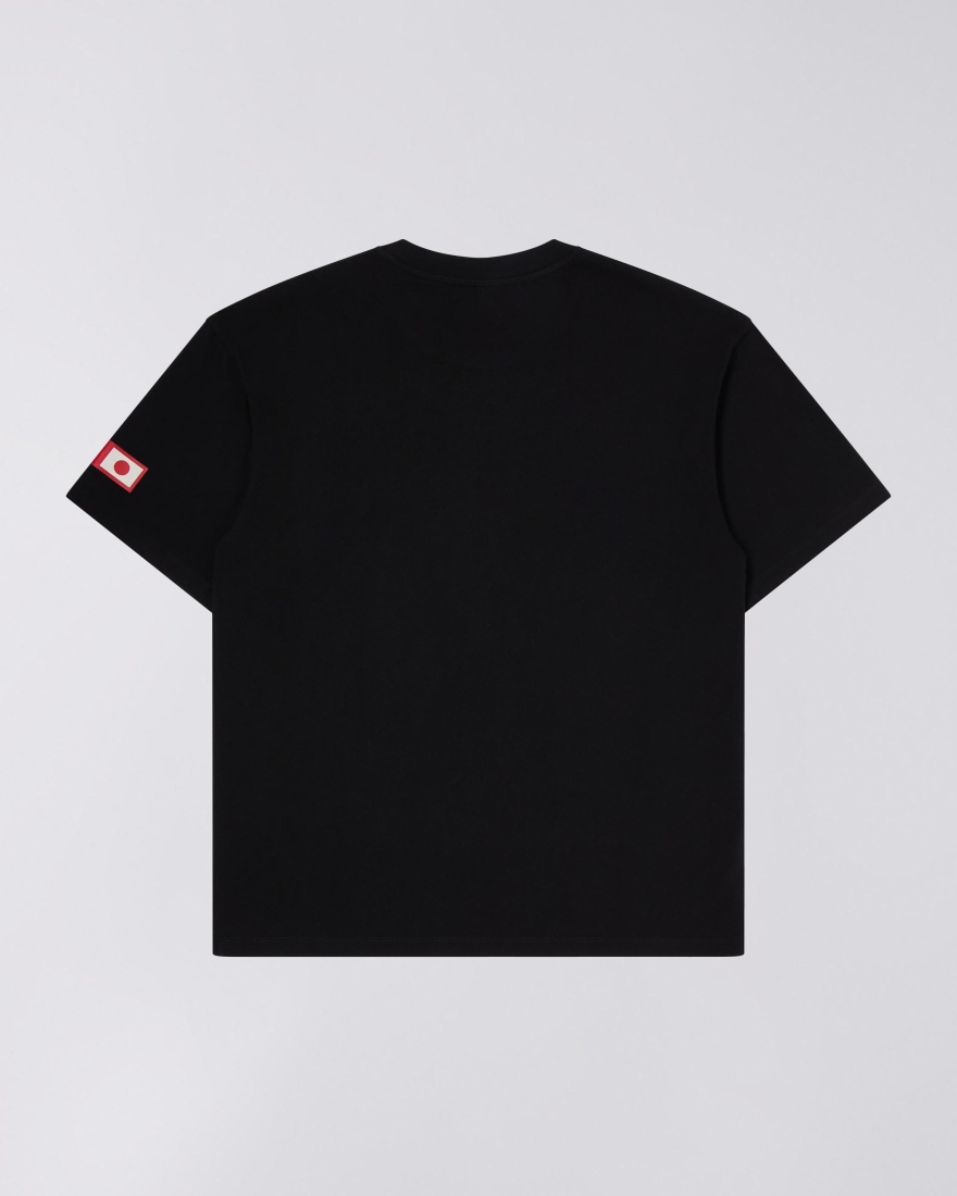 EDWIN Katakana Retro T-Shirt Black