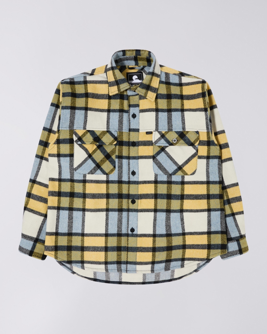 EDWIN Jowen Overshirt LS Yellow / Blue / Black