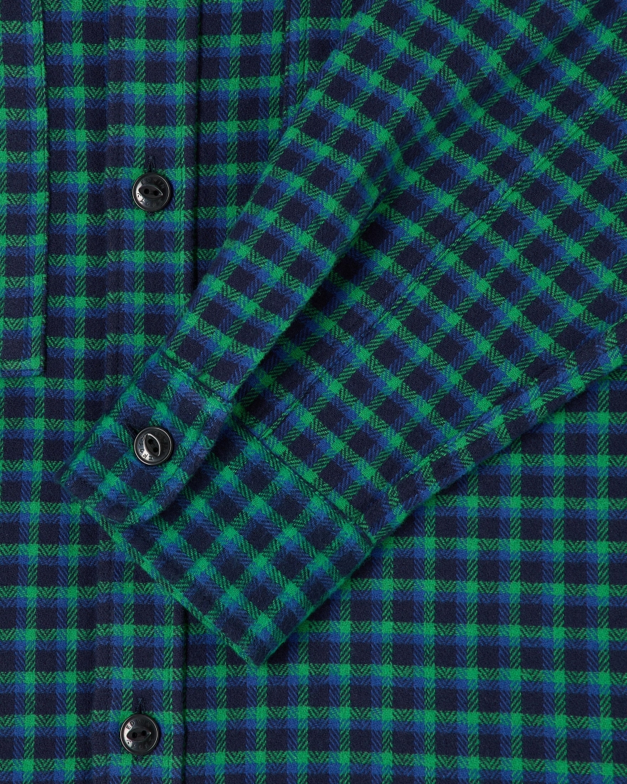 EDWIN Big Shirt LS Navy / Green