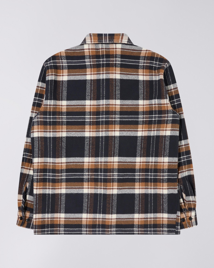 EDWIN Sebastian Shirt LS Navy / Brown