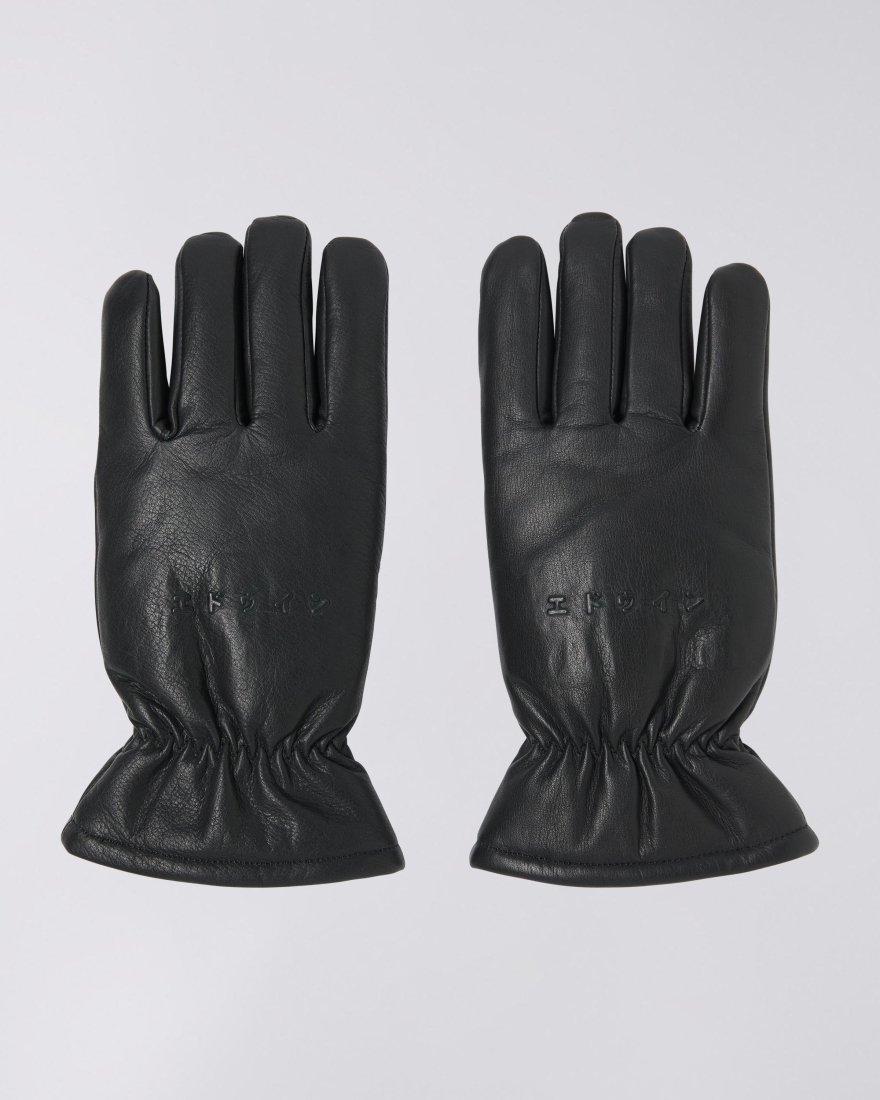 EDWIN Edwin Leather Gloves Black