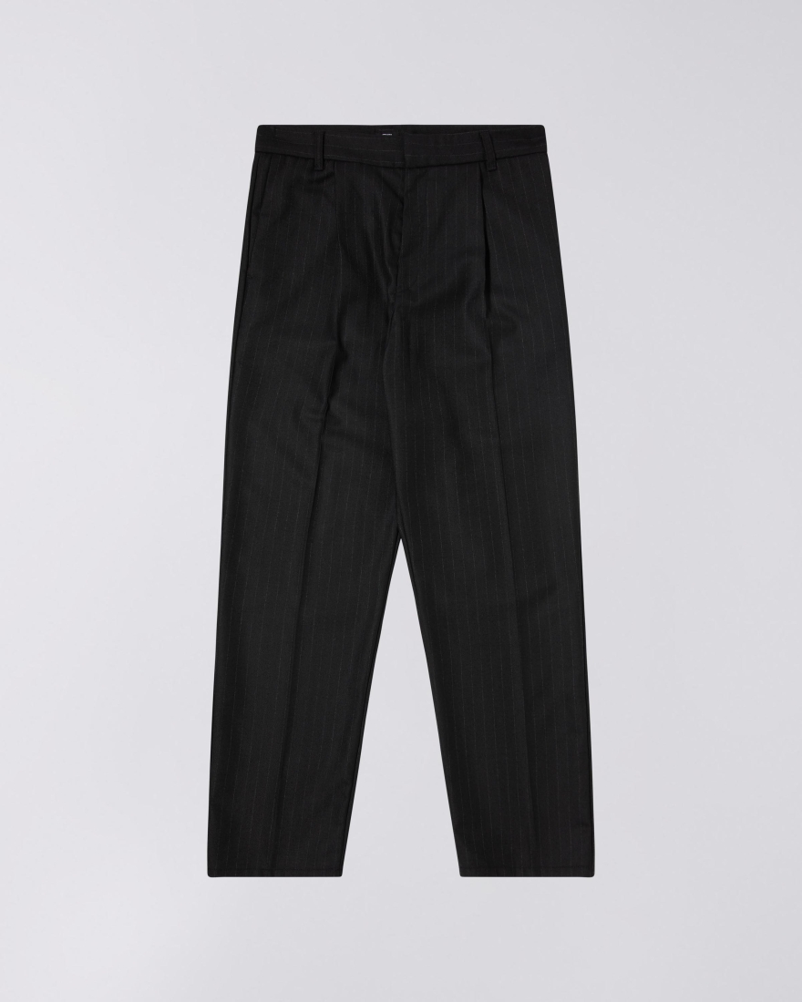 EDWIN Zig Pant Black / White Line Stripes